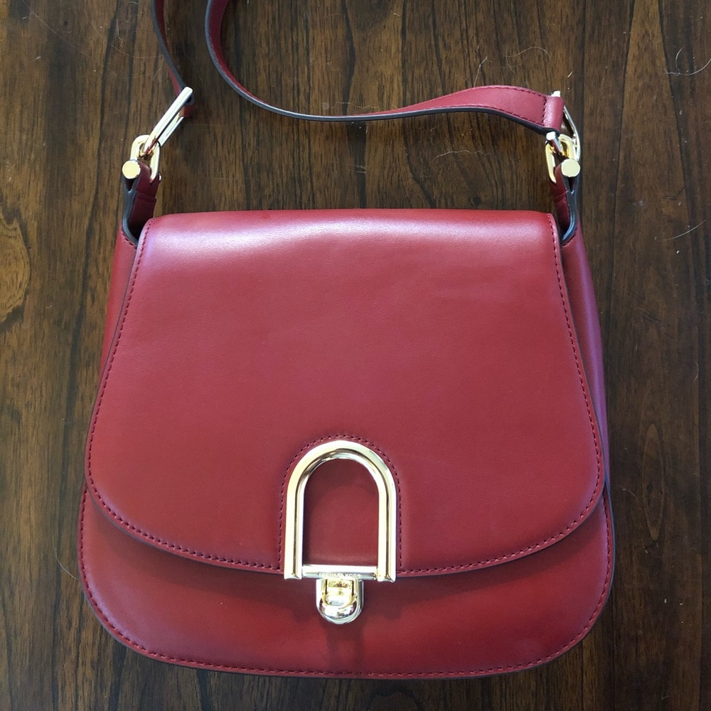 NWOT Authentic Michael Kors Saddlebag Crossbody